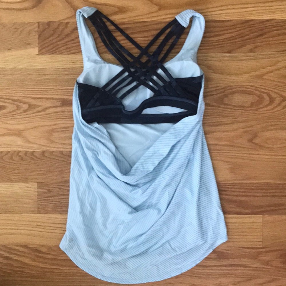 Lululemon Wild Tank Caspian Blue sz 4
